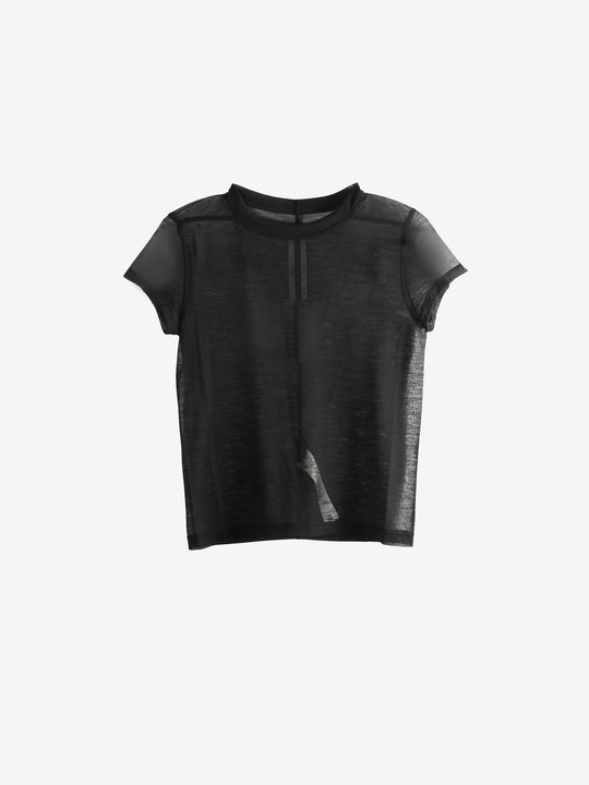 Black t-shirt, front view