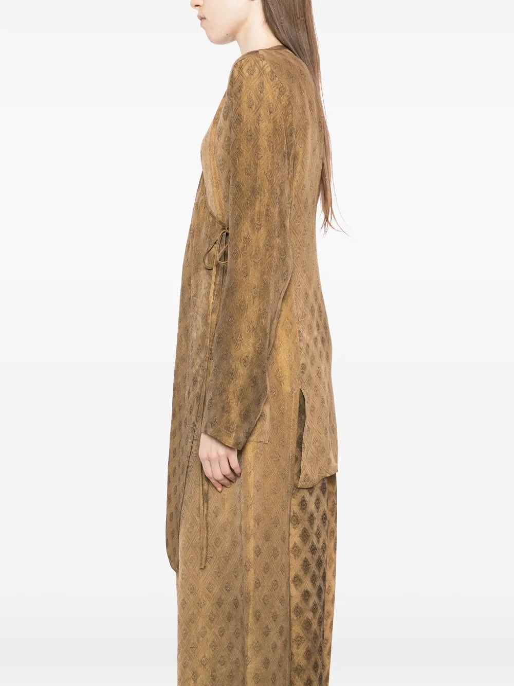 Yellow jackets worn by a person, showing the jackets fit