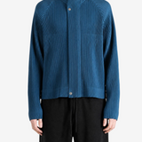 Blue jacket, full body view