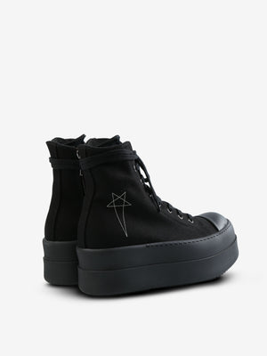 RICK OWENS DRKSHDW - Women Denim Double Bumper Sneakers