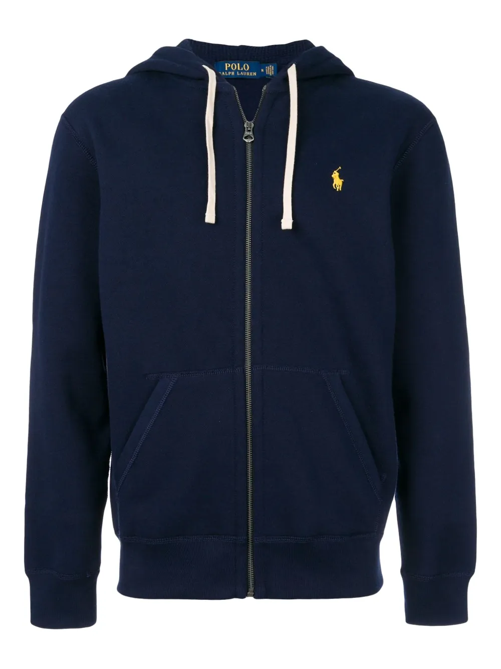 Blue hoodie, front view