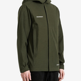 Green jacket, full body view