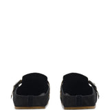 Black shoes, back view