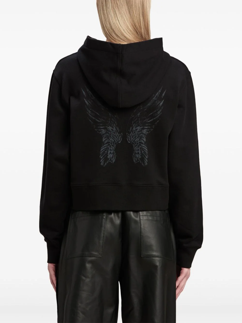 PALM ANGELS - Women Wings Pencil Fitted Hoody