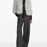 Grey coat, full body view