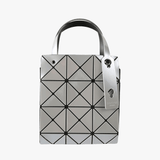Grey handbag,front view