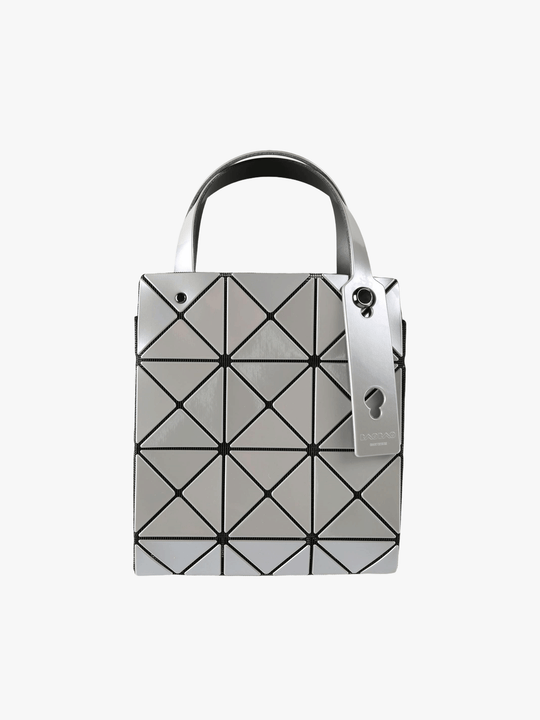 Grey handbag,front view