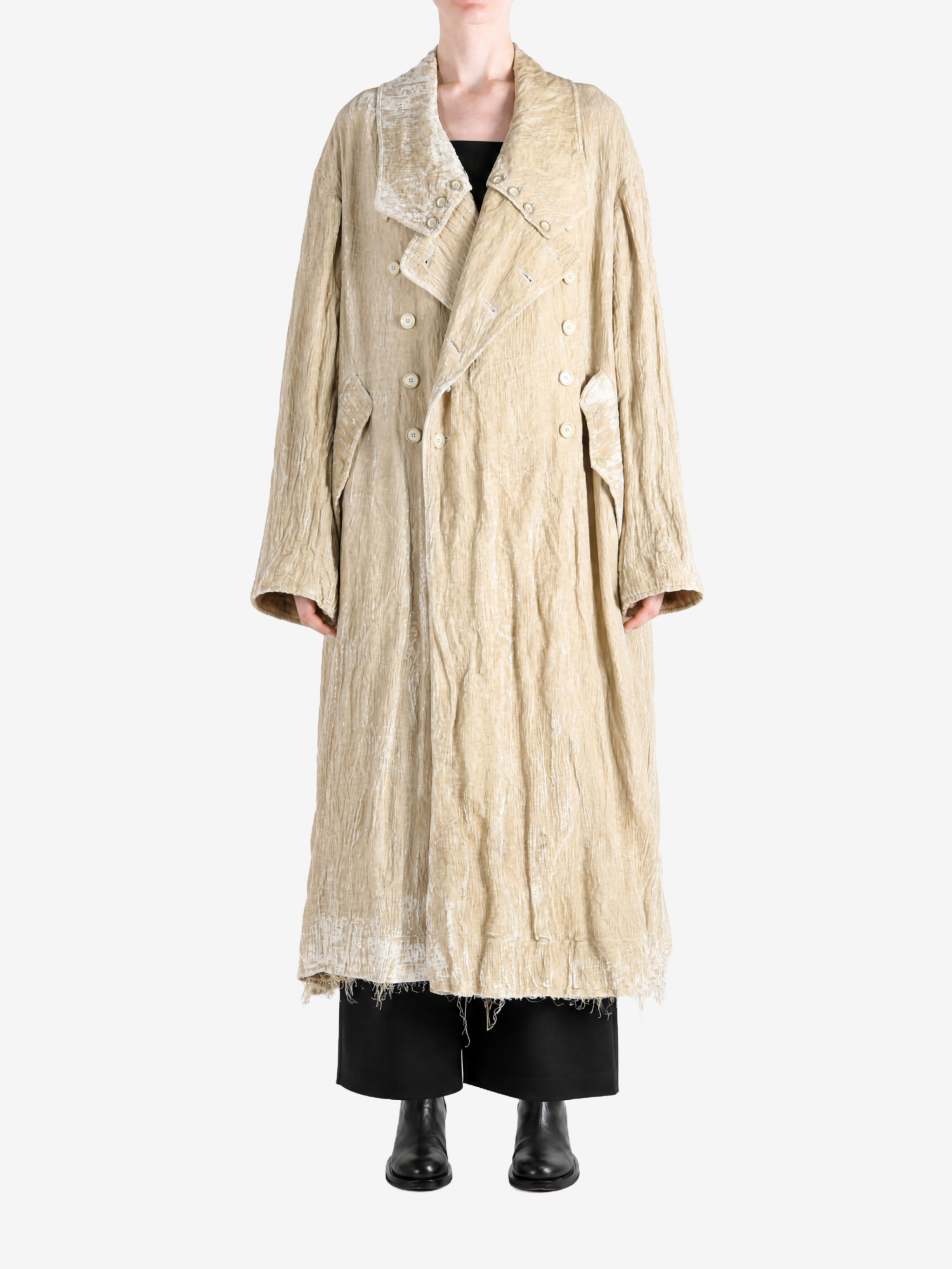 Tan jacket, front view