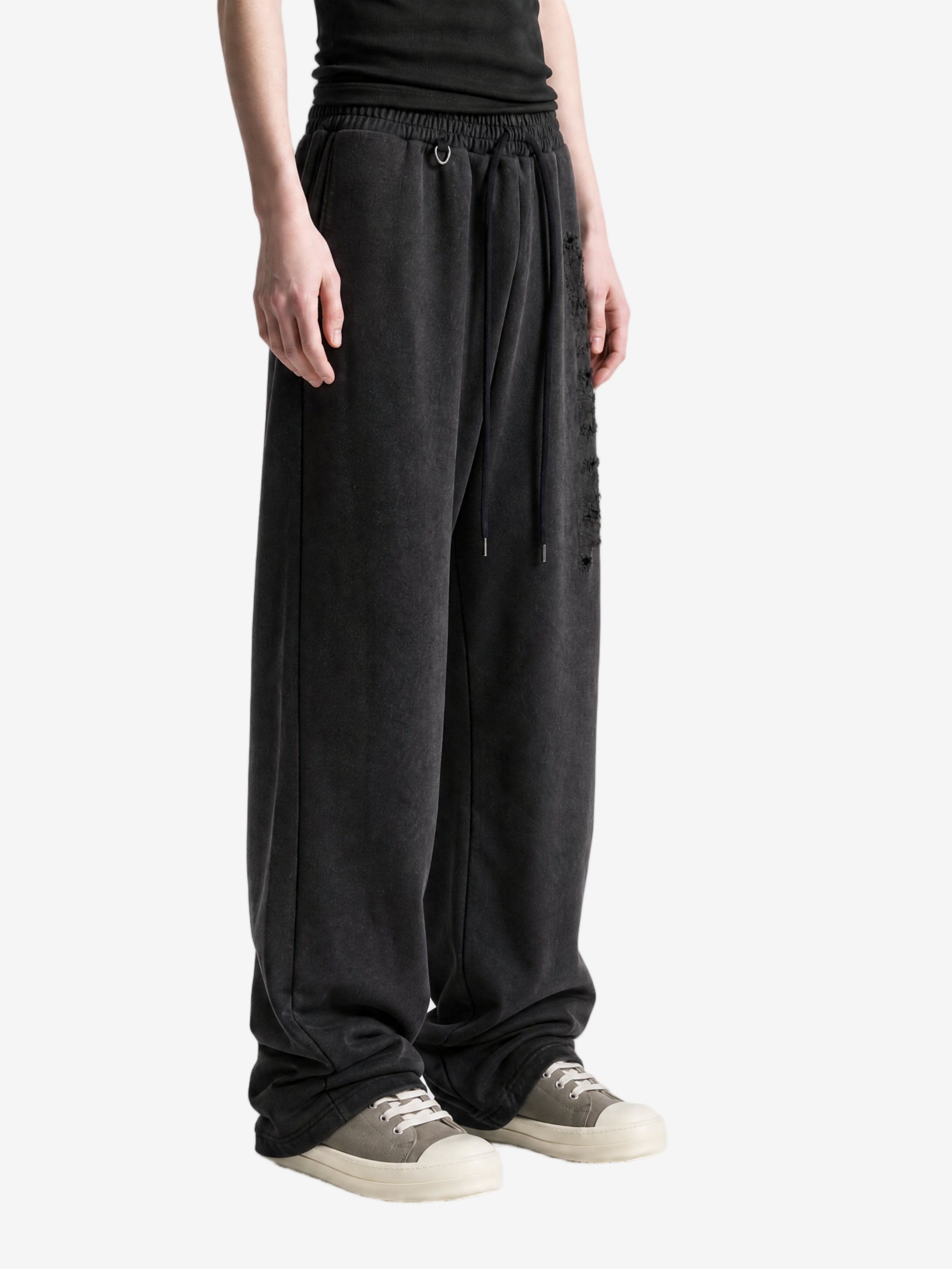 Black pants, full body view