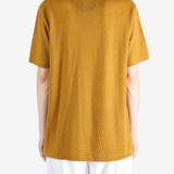 Brown t-shirt, full body view