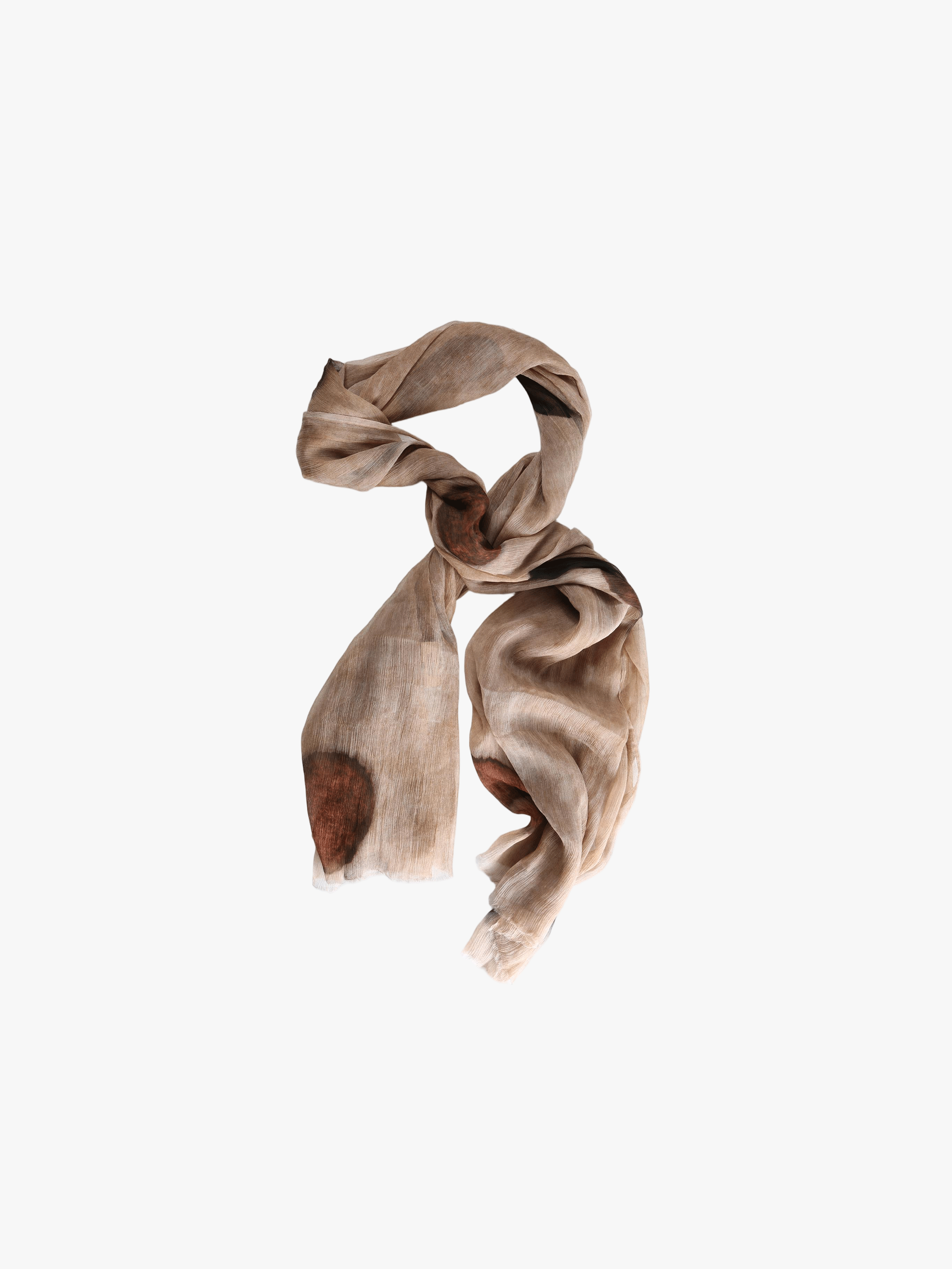Brown scarf, front view