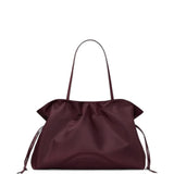 Burgundy bag, front view