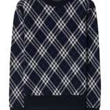 Blue top, front view