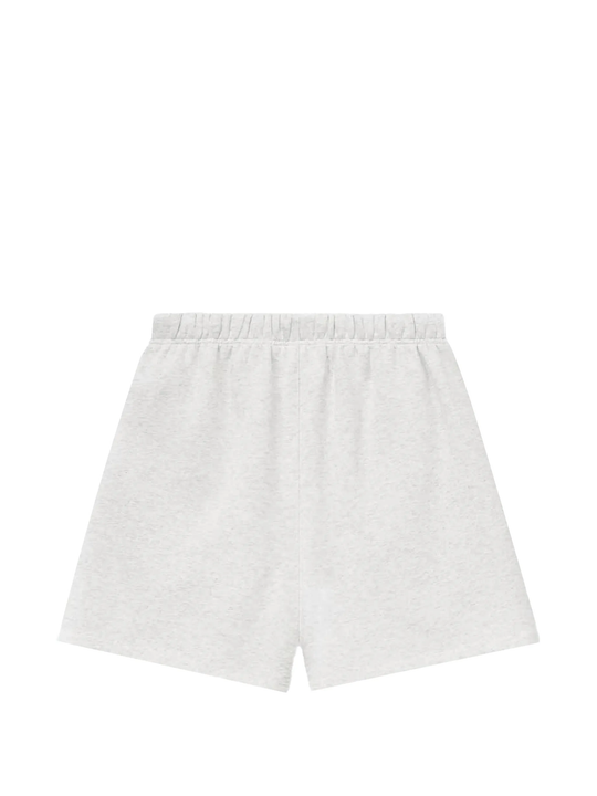 White shorts, back view