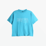 Blue t-shirt,front view