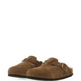 Brown sandals, front view