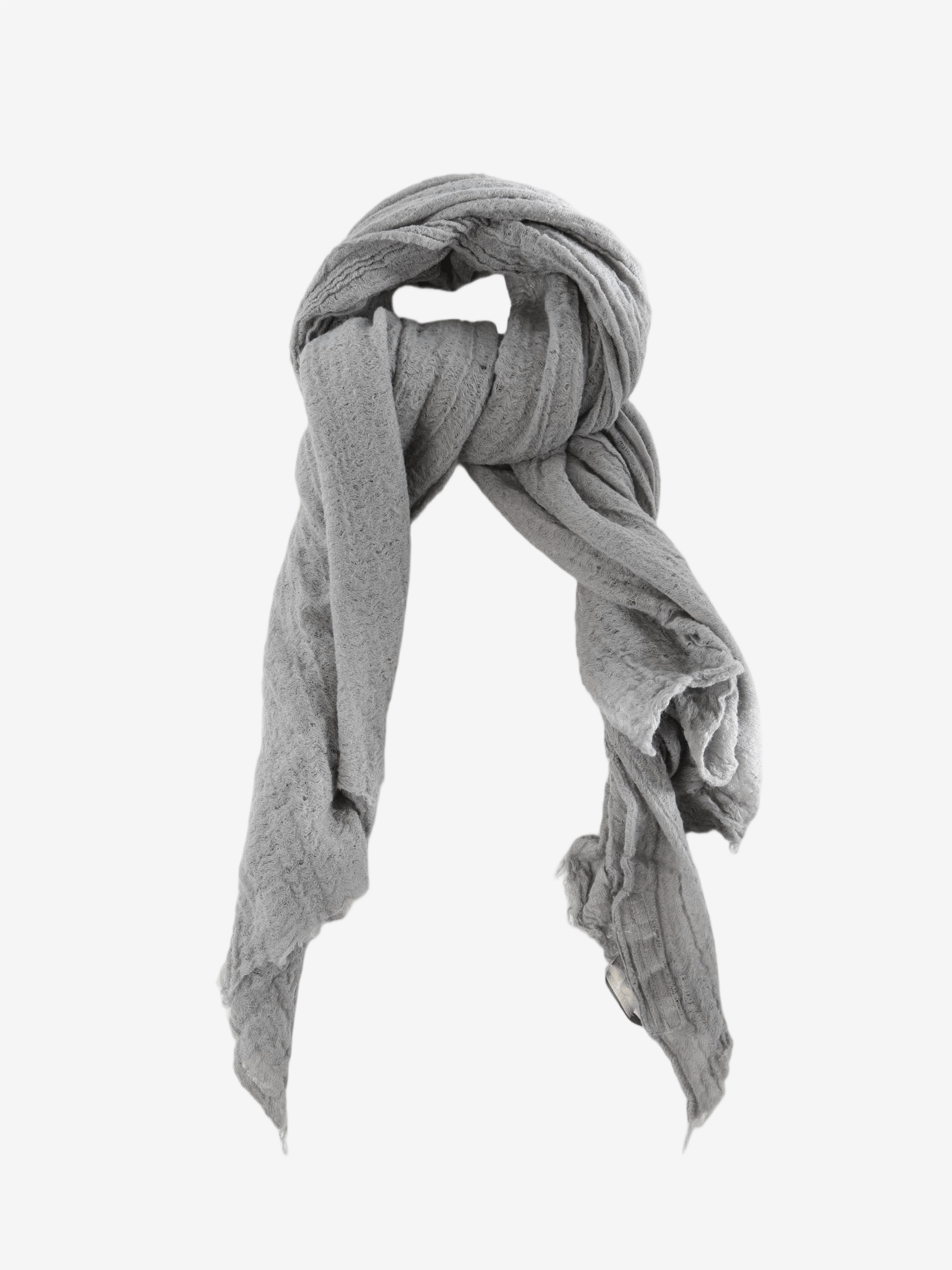 Grey scarf, front view