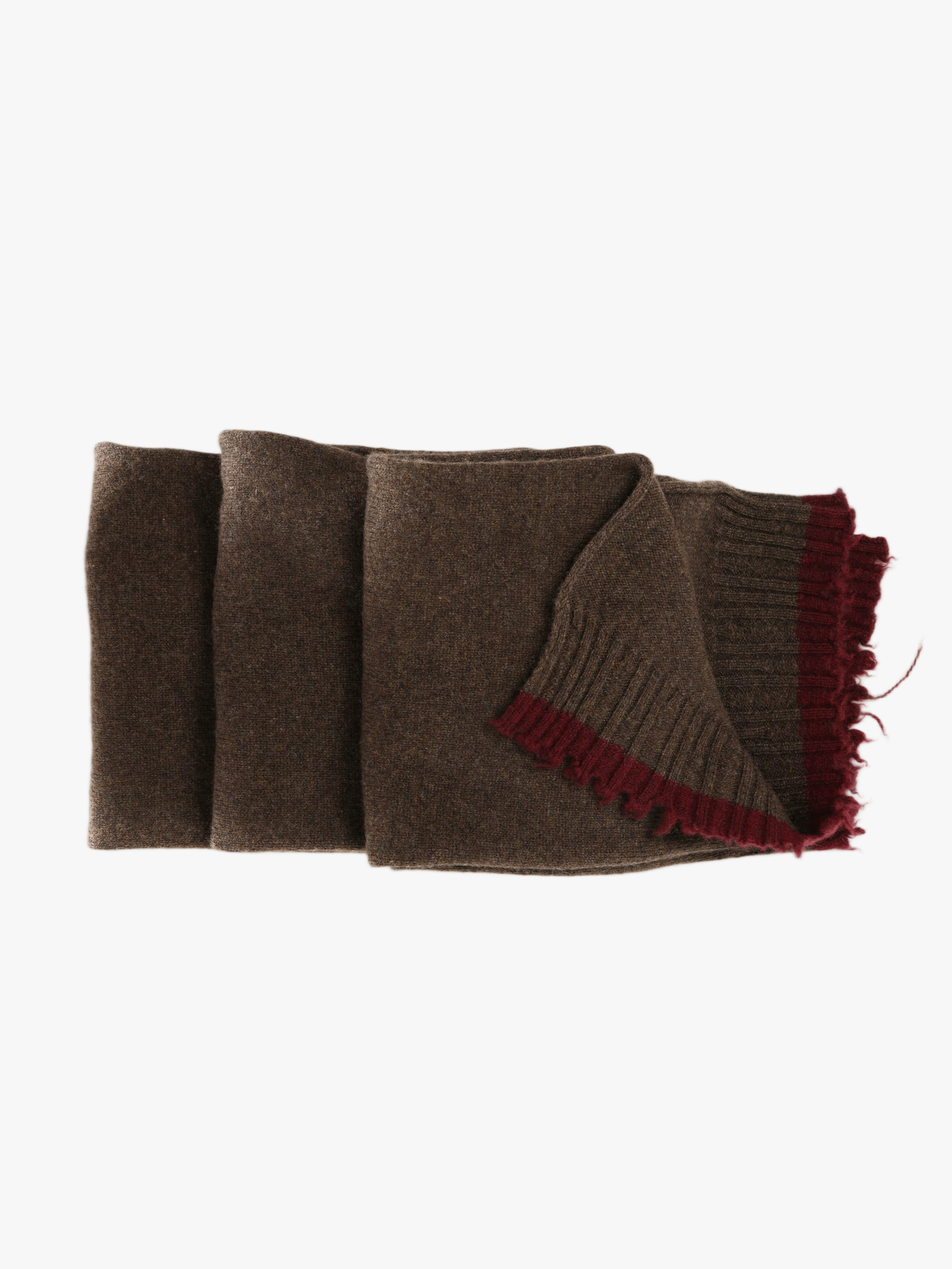Brown scarf, front view