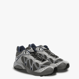 Grey sneakers, side view