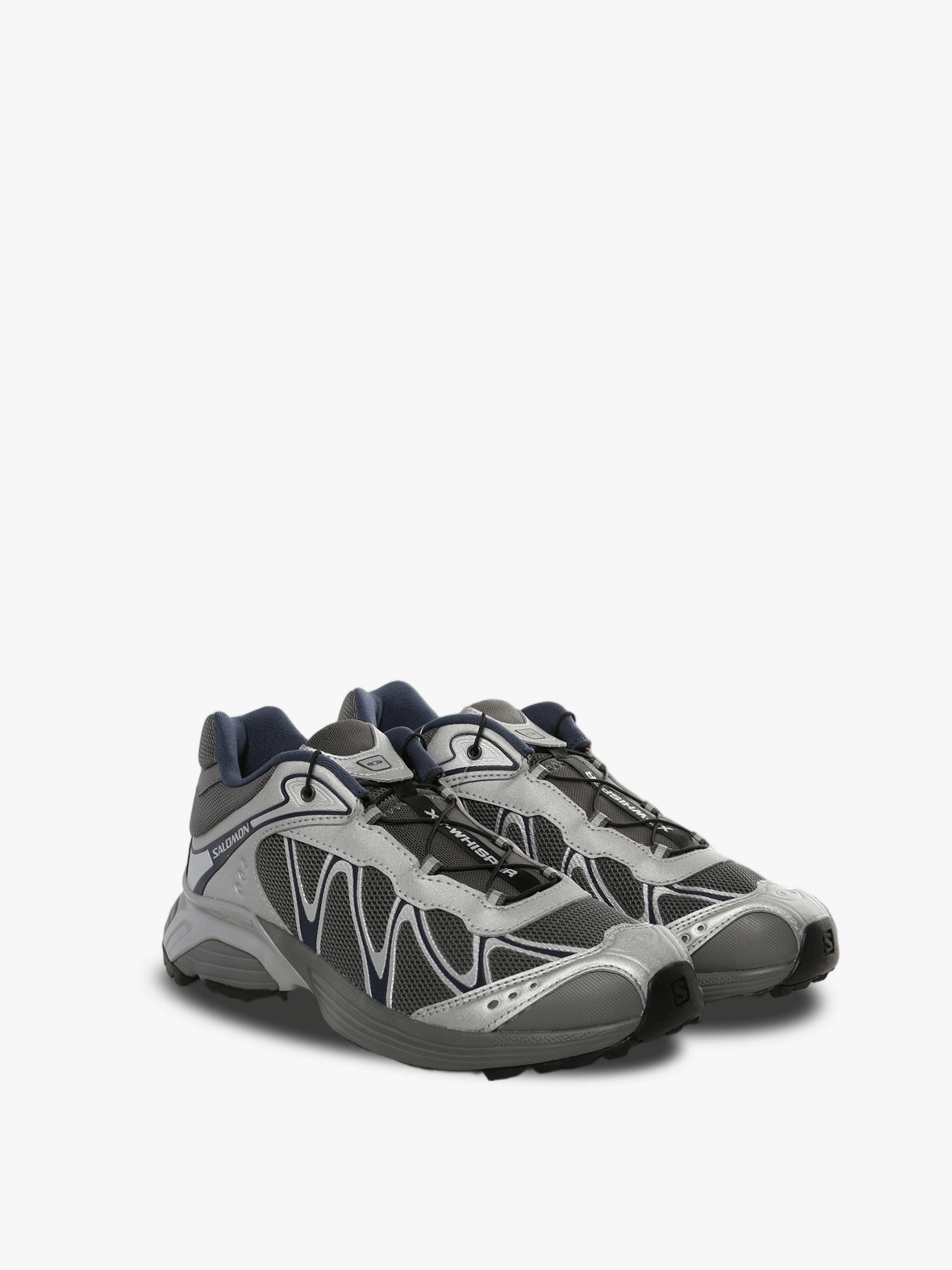 Grey sneakers, side view