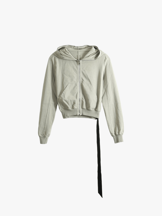 Green hoodie, front view