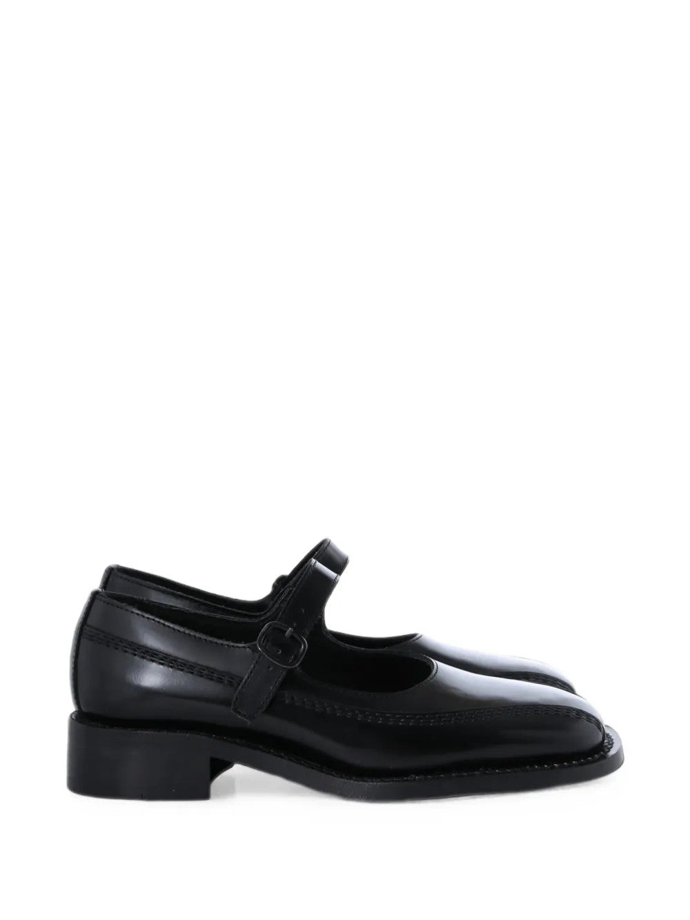 Black shoes, side view
