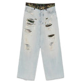 Blue jeans, front view