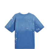 Blue t-shirt, back view