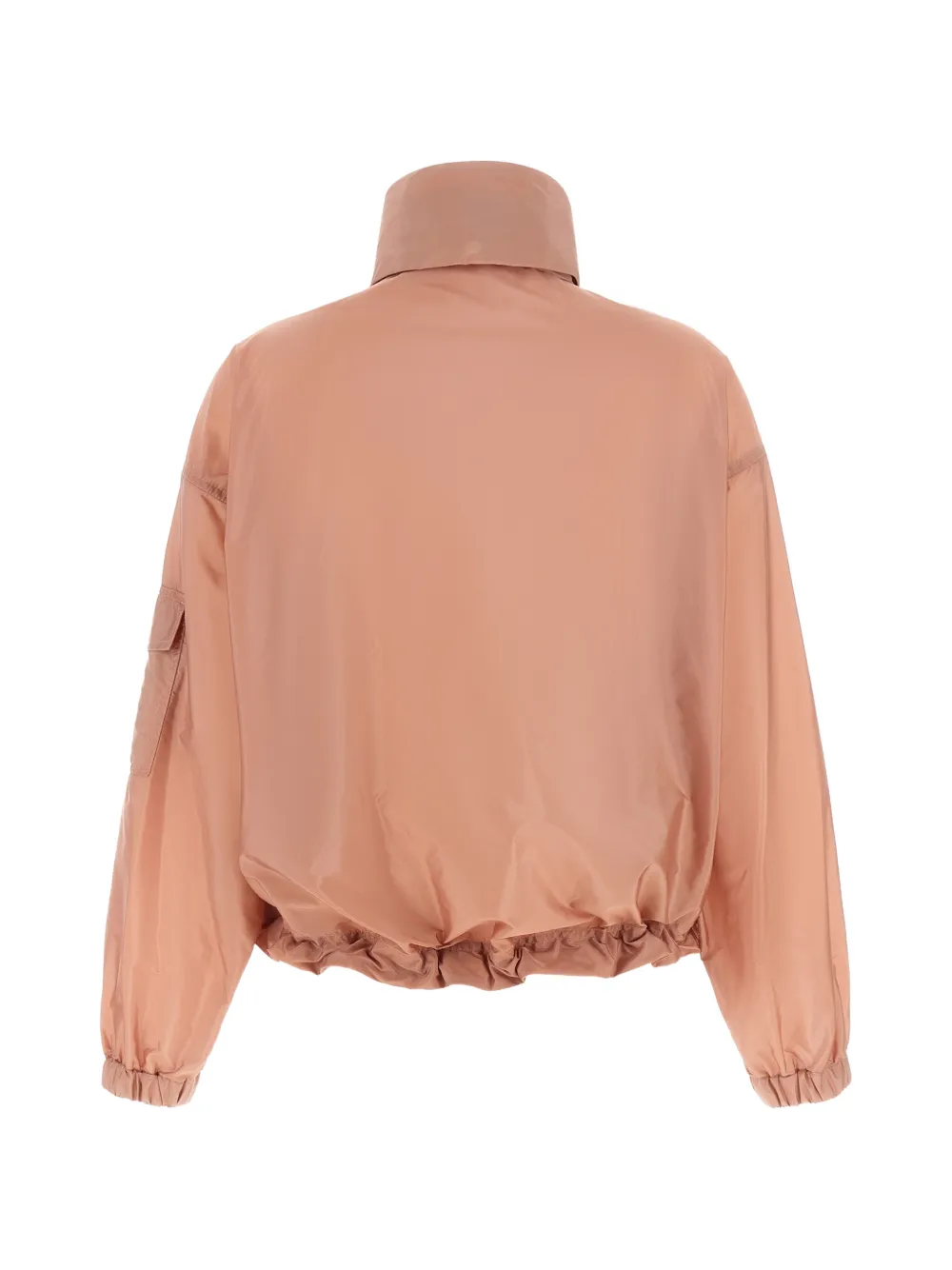 Pink jacket, back view