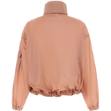 Pink jacket, back view