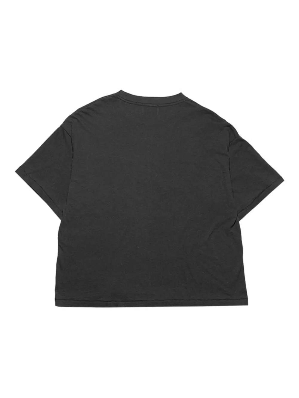 Black t-shirt, back view