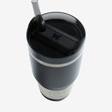 Black tumbler,top view