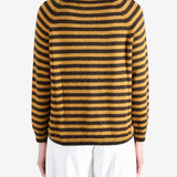 Brown knitwear, full body view