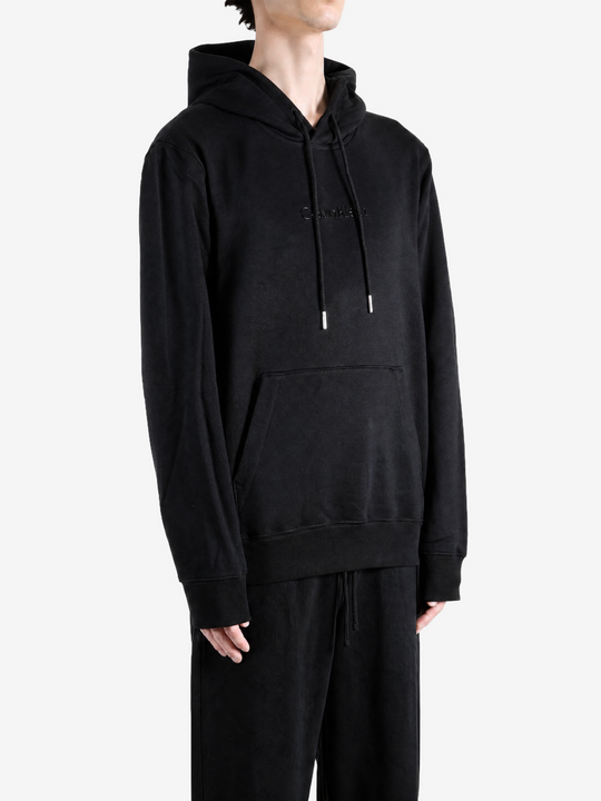 Black hoodie, front view