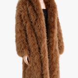 Brown jacket, full body view