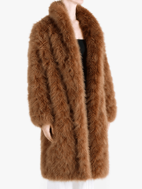 Brown jacket, full body view