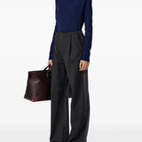 Grey pants, full body view