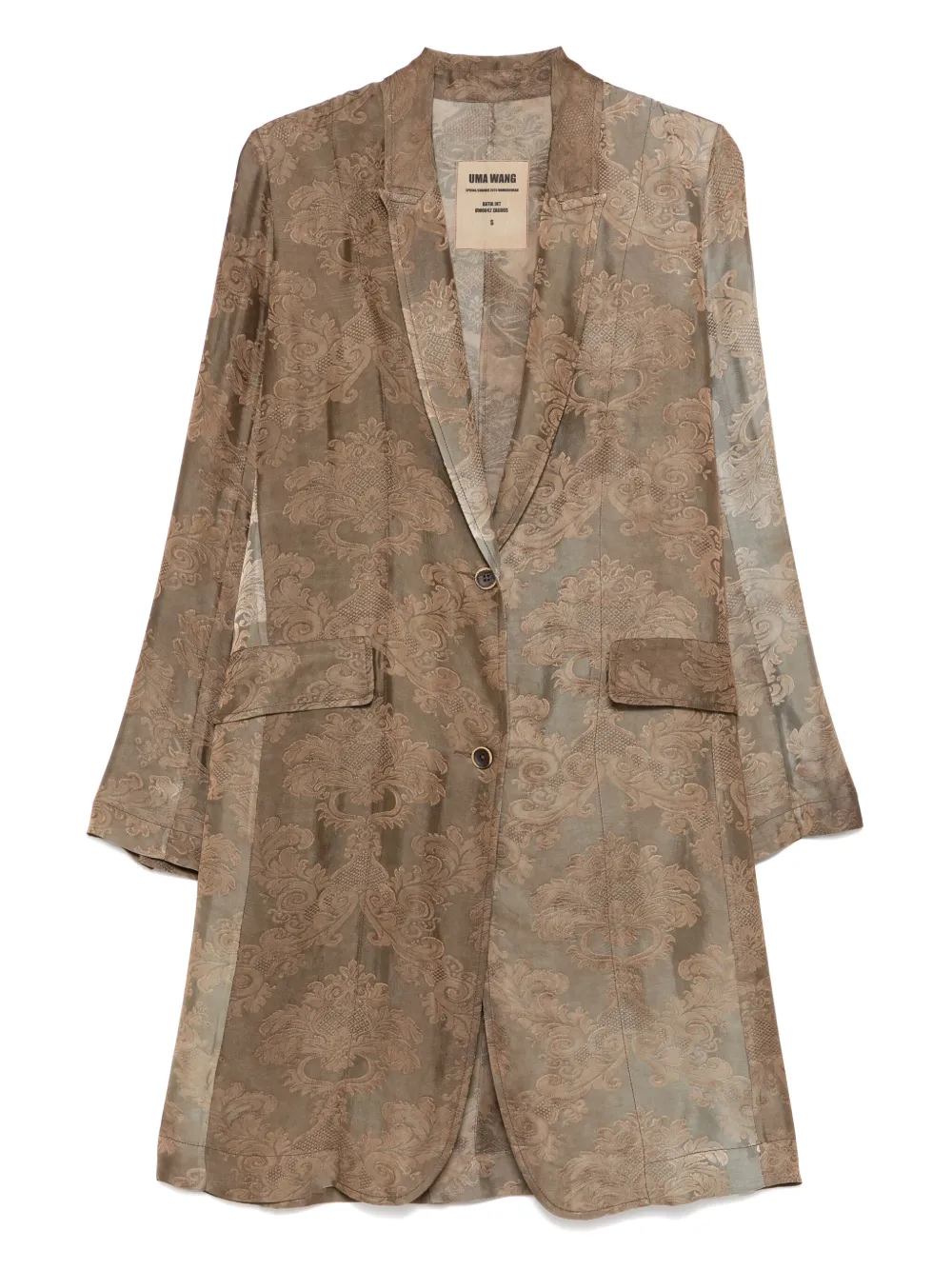 Brown coat,front view