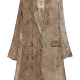 Brown coat,front view