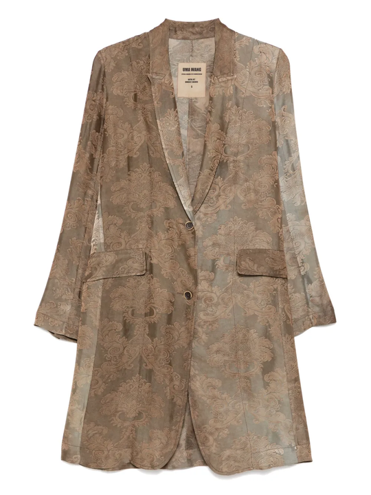 Brown coat,front view