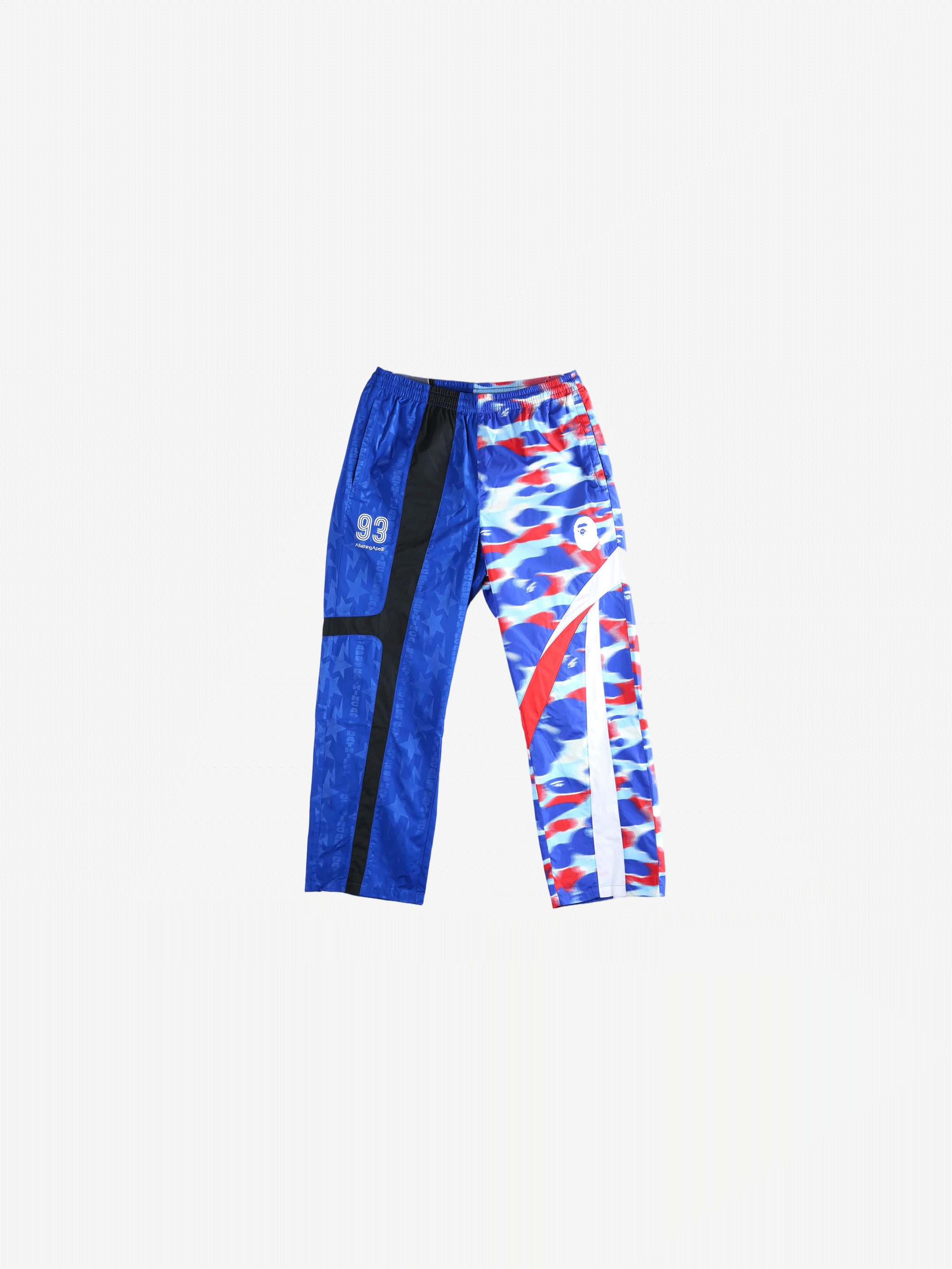 Blue pants, front view