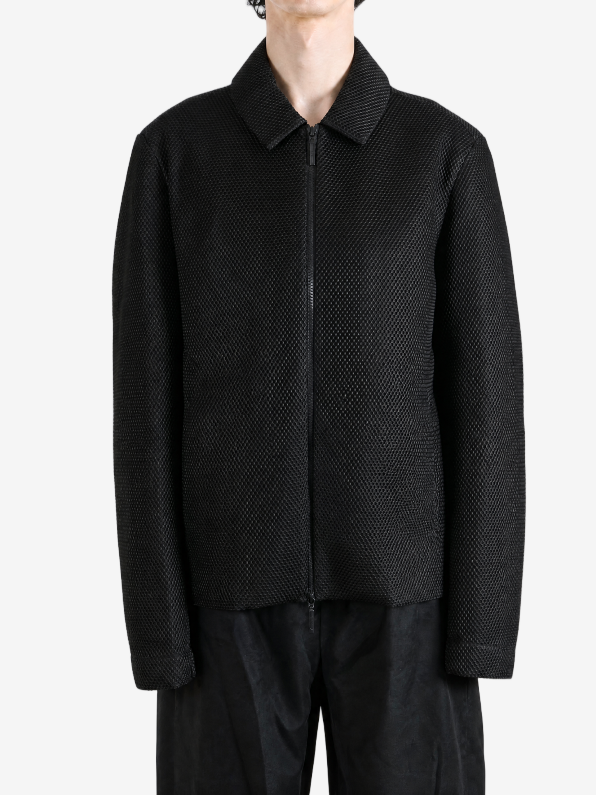 Black jacket, full body view