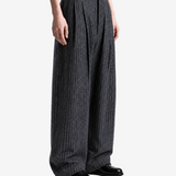 Grey pants, full body view