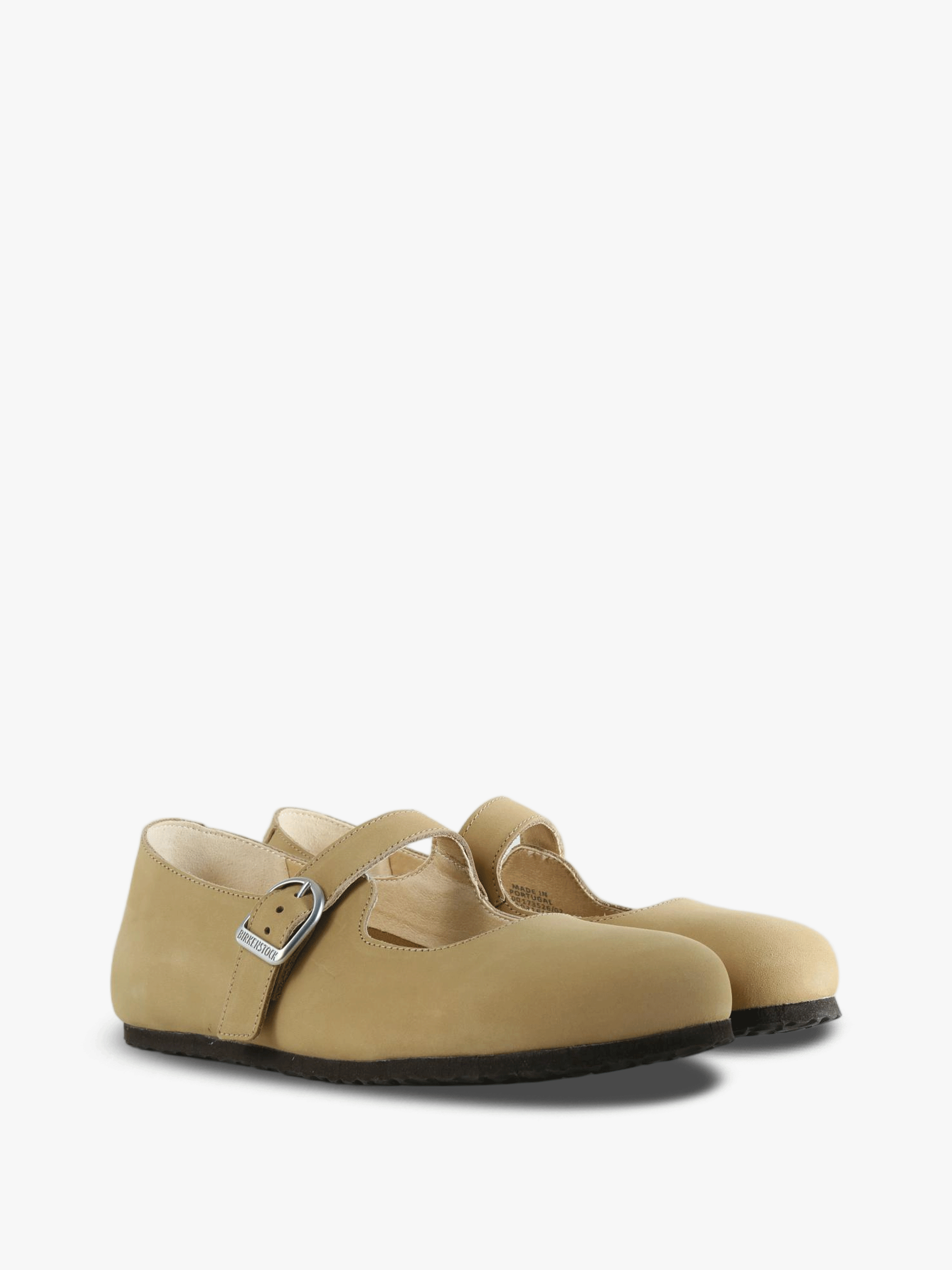 Tan shoes, front view