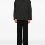 Grey knitwear, full body view