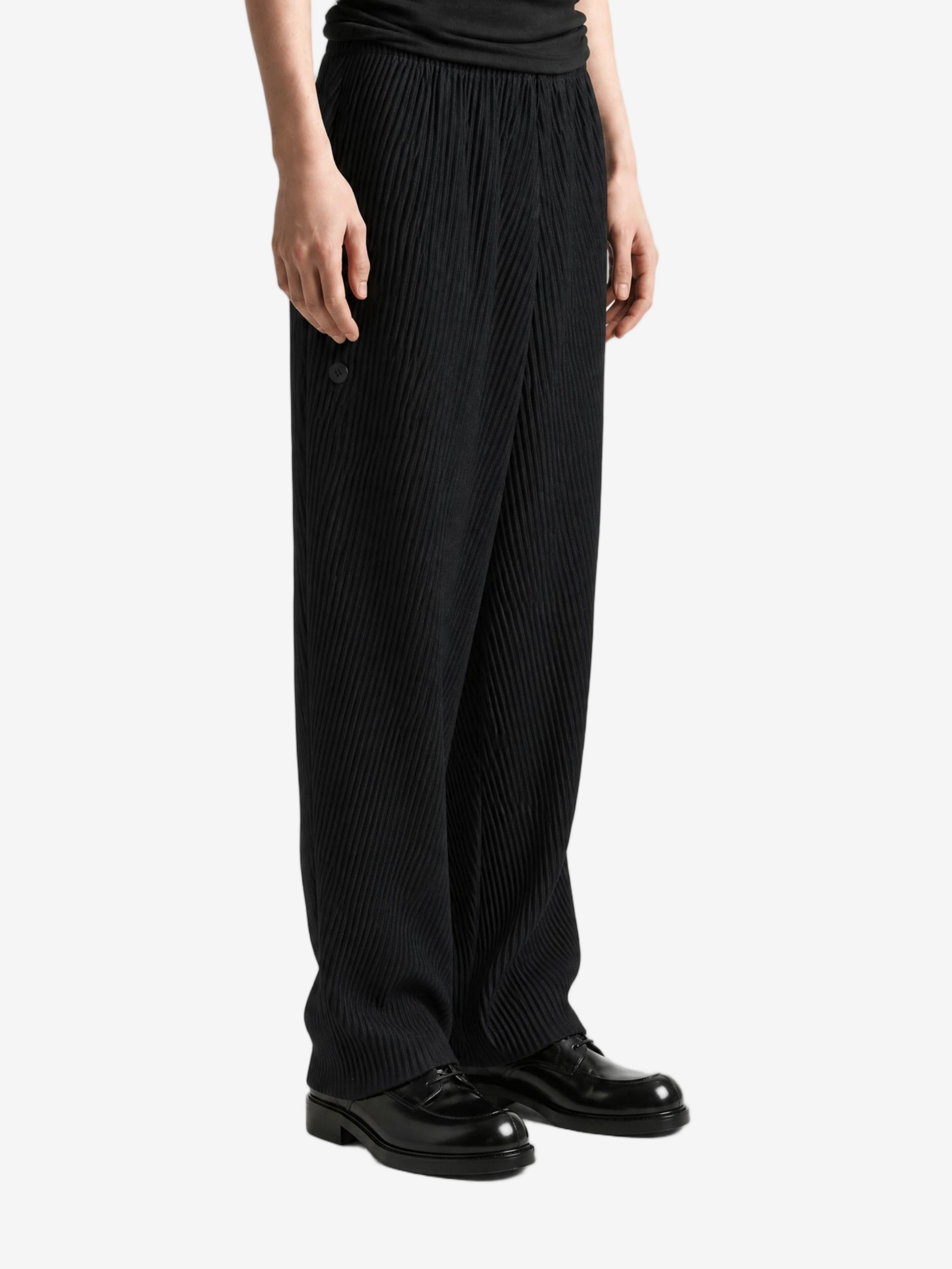 Black pants, full body view