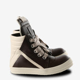 Black sneakers, front view