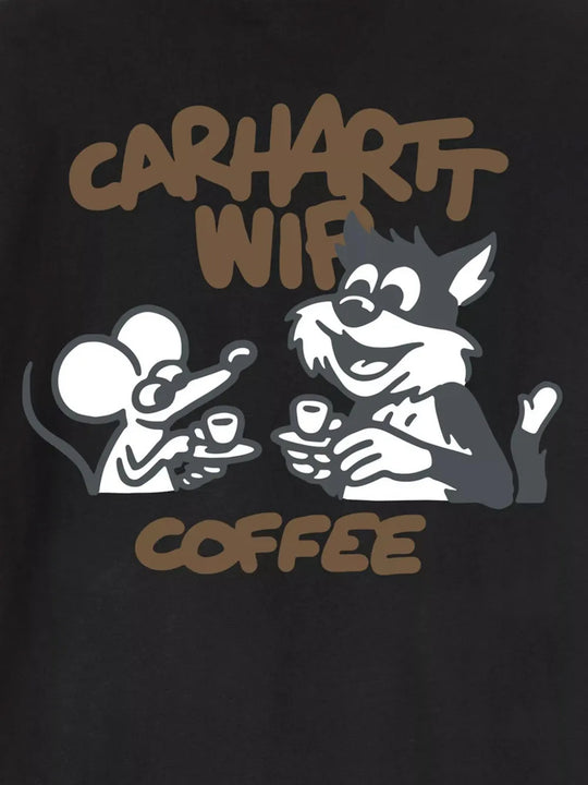 Black t-shirt, front view