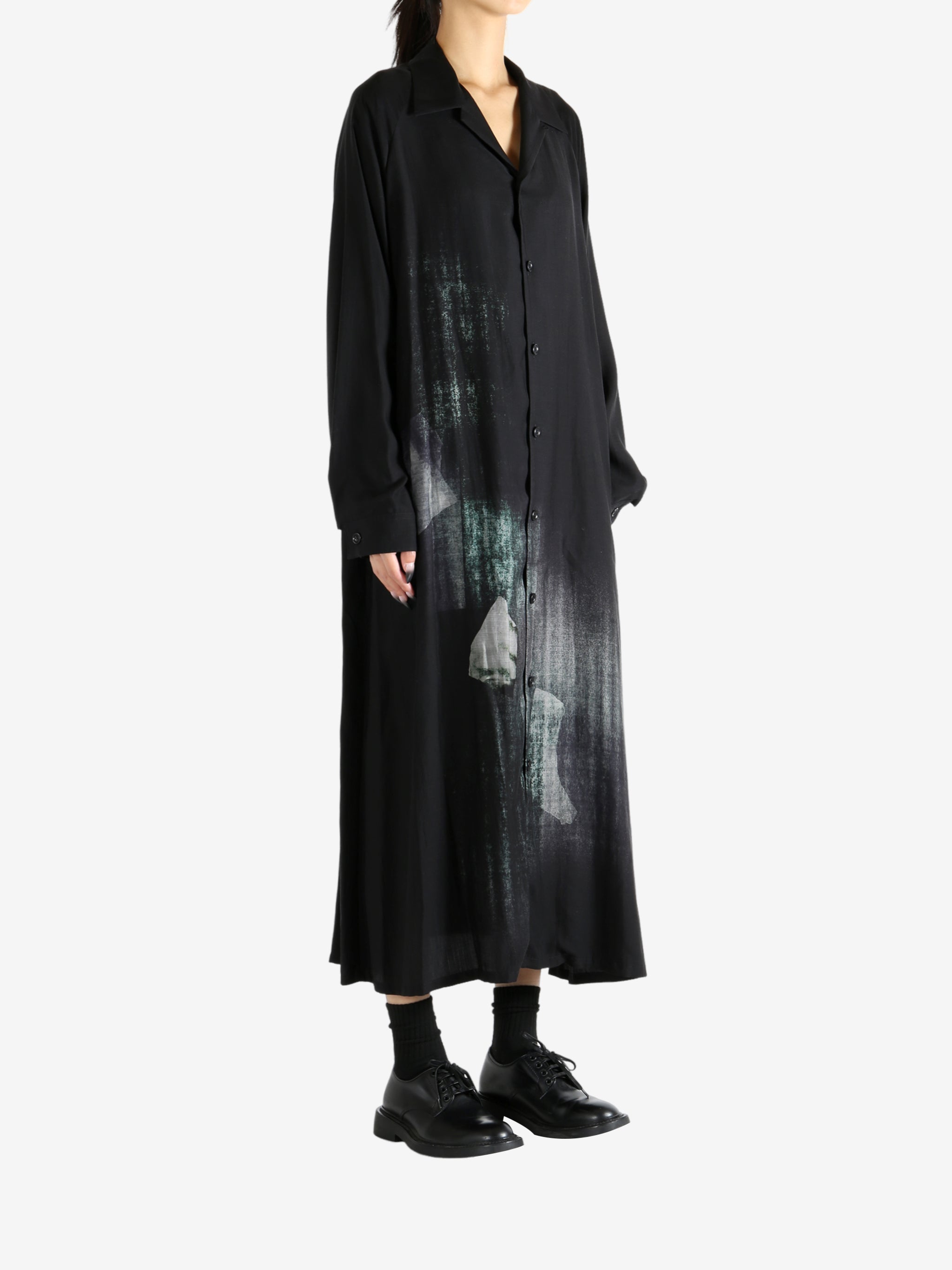 Black dress, full body view