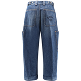 blue jeans, back view